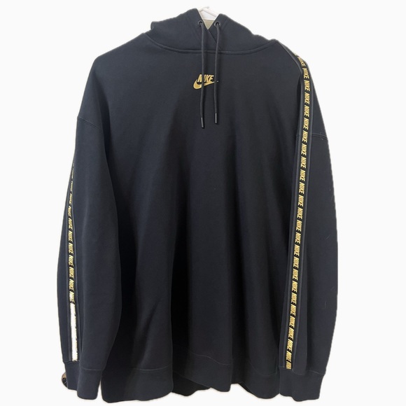 Black/Gold Nike Pullover Hoodie worn once - Picture 1 of 5